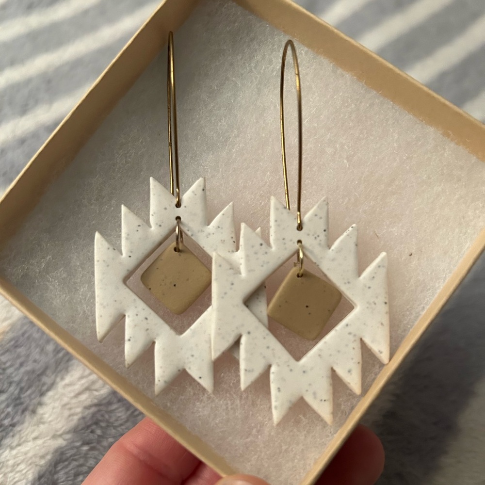 Kalea Collection - Saguaro - handmade polymer clay earrings boho